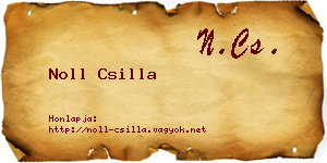Noll Csilla névjegykártya