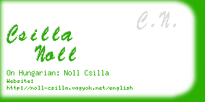 csilla noll business card